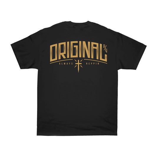 OG FAMILY: ALWAYS REPPIN - BLACK T-SHIRT image 0