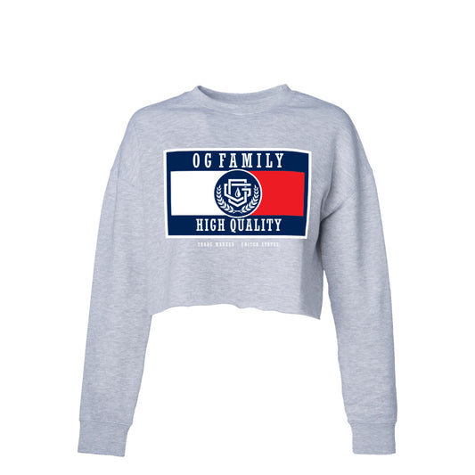 OG FAMILY : POLO FARM CROP TOP(GREY) image 0