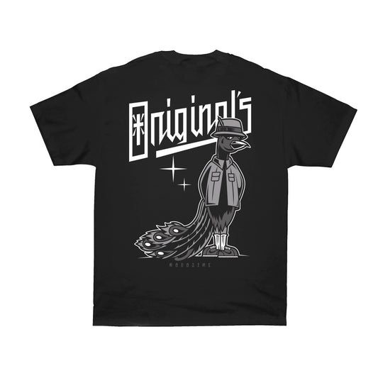 ORIGINALS MAGAZINE - PEACOCK- YOUTH KIDS SIZE - BLACK